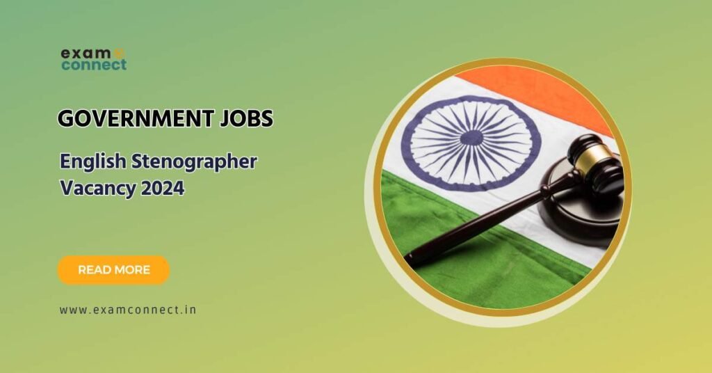 English Stenographer Vacancy 2024