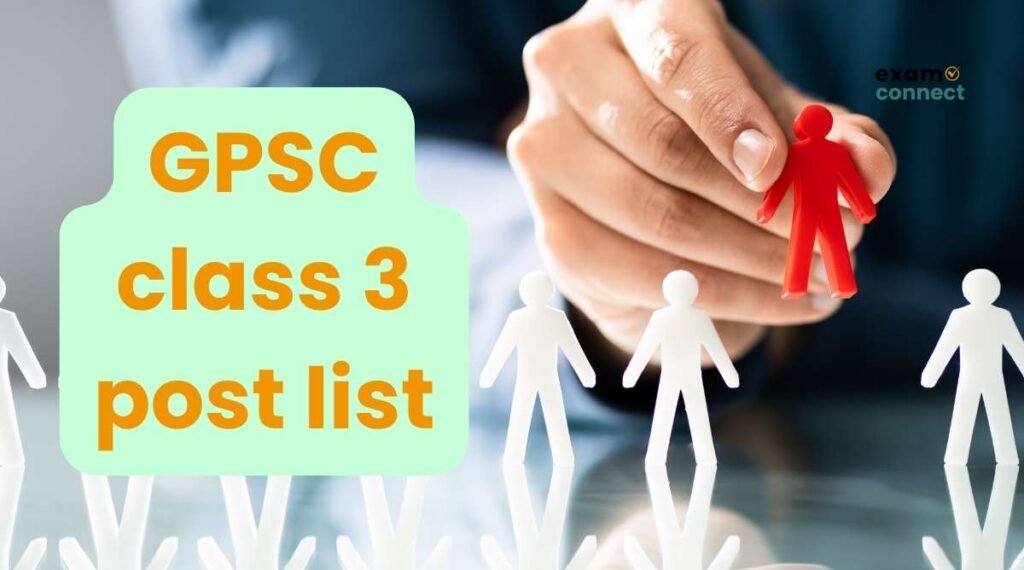 GPSC class 3 post list