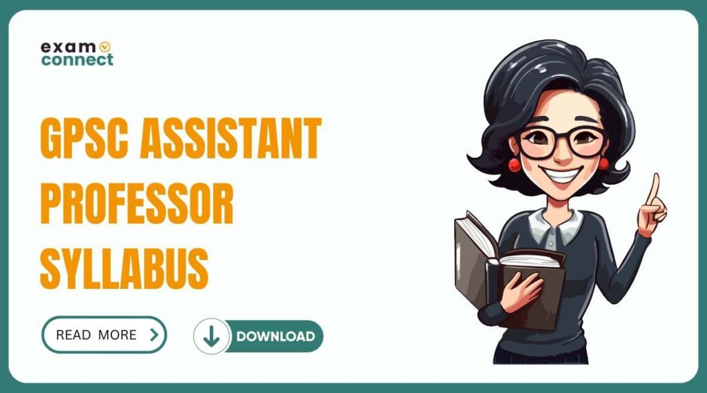 GPSC Assistant Professor Syllabus