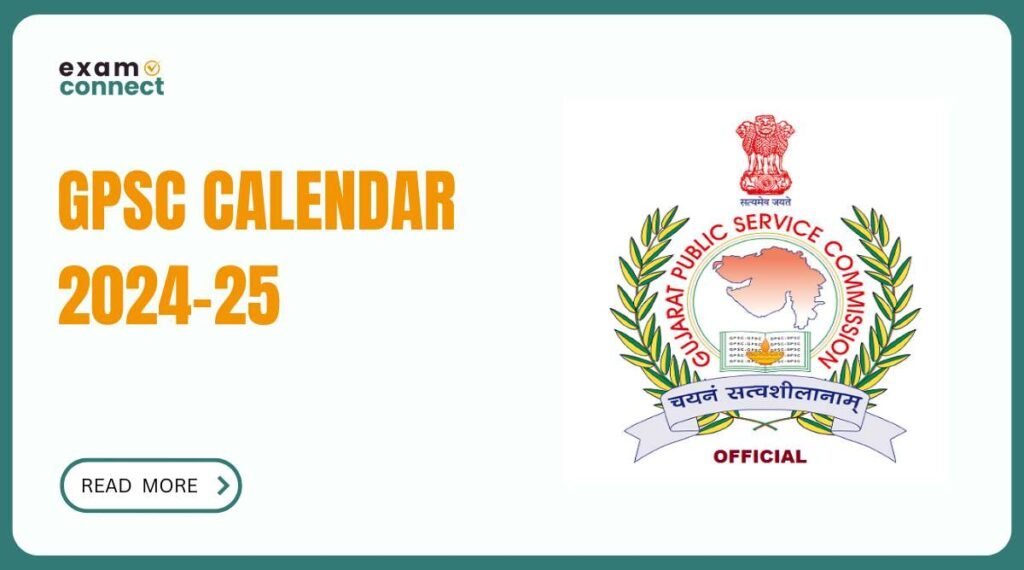 GPSC Calendar 2024-25