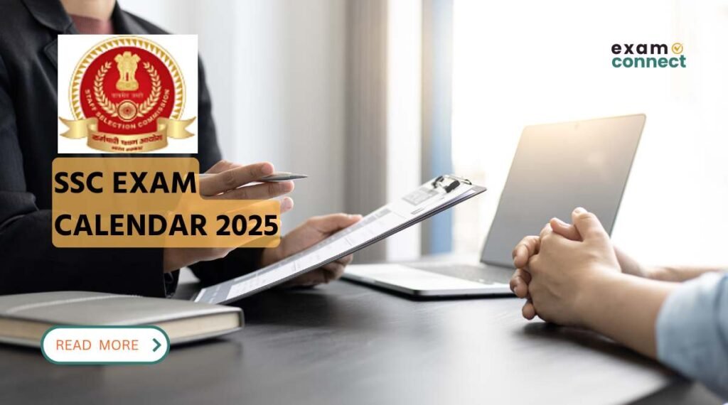 SSC Exam Calendar 2025