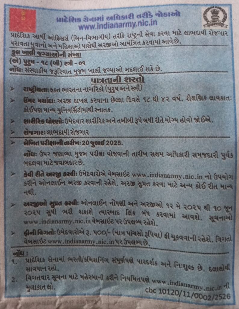 પ્રાદેશિક આર્મી ઓફિસર્સ