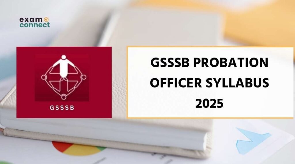GSSSB Probation Officer Syllabus 2025