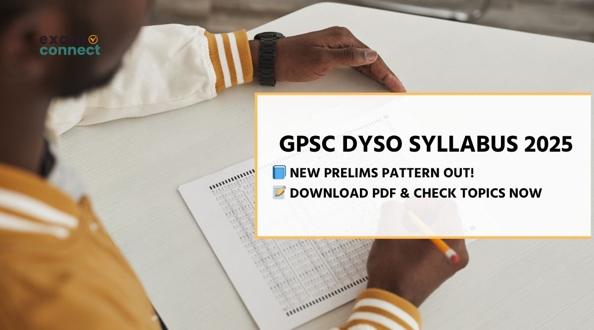 GPSC DySO Syllabus 2025