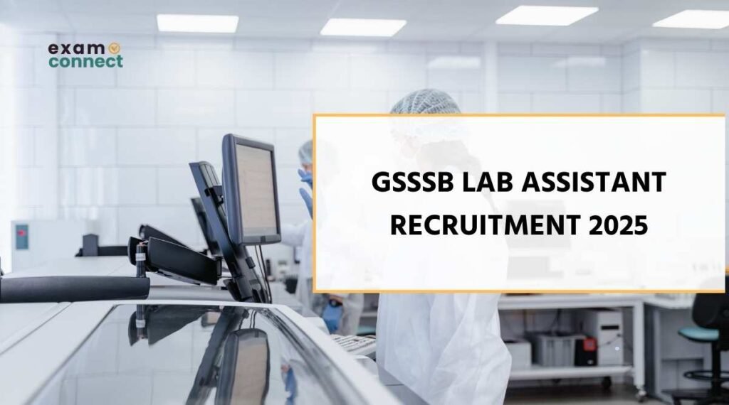 GSSSB Lab Assistant Recruitment 2025