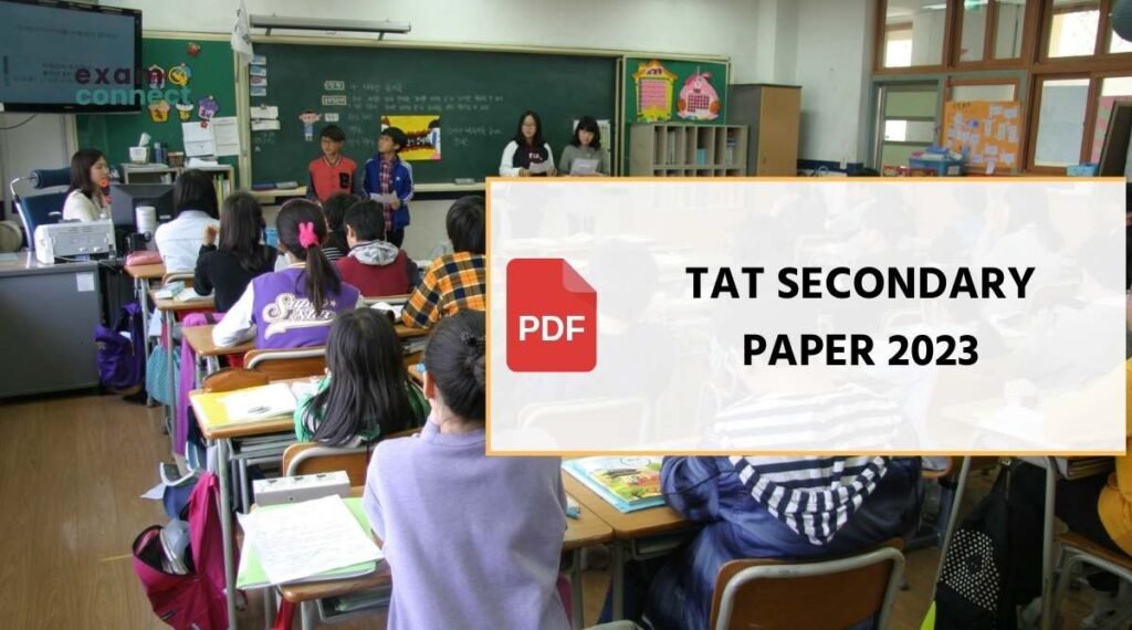 TAT Secondary Paper 2023