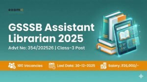 GSSSB Assistant Librarian Recruitment 2025