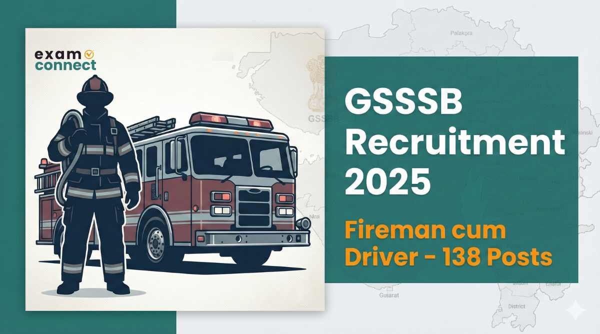 GSSSB Fireman cum Driver Recruitment 2025