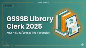 GSSSB Library Clerk Recruitment 2025