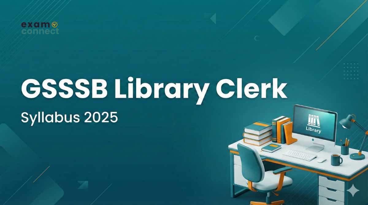GSSSB library Clerk Syllabus 2025