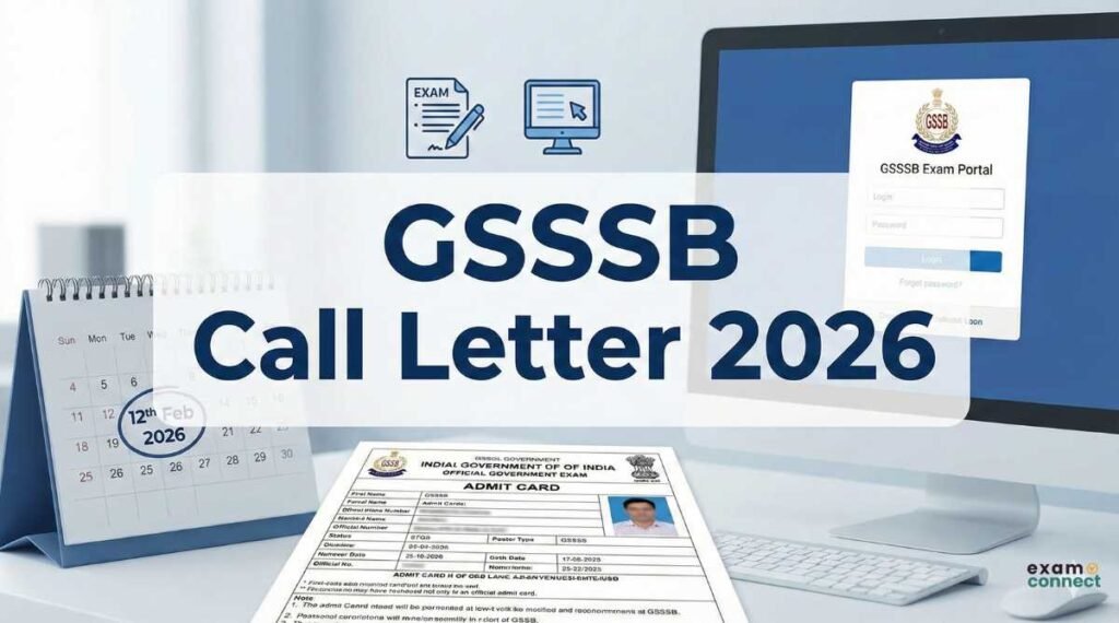 GSSSB Class-3 Group-B Main Exam Call Letter