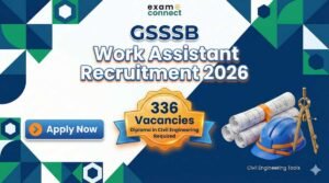 GSSSB Work Assistant Recruitment 2026