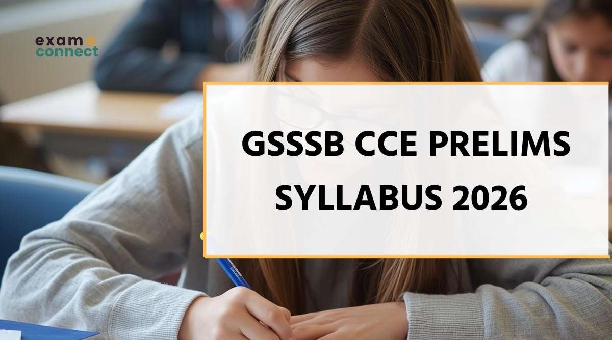 gsssb cce prelims syllabus 2026