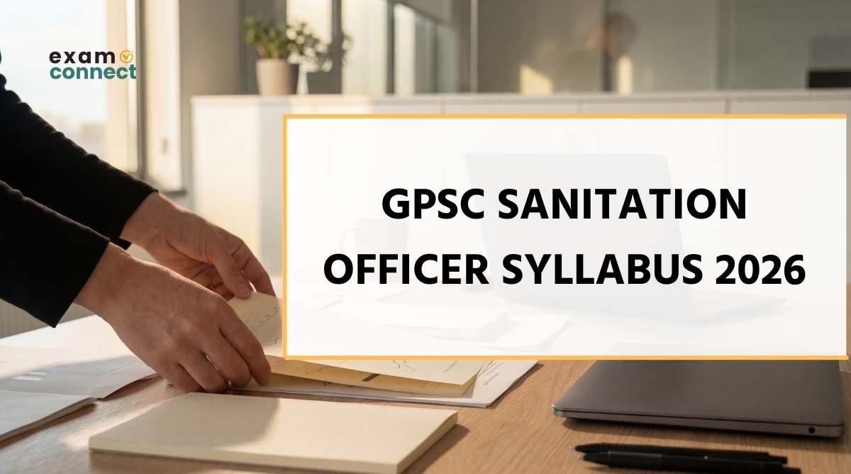 GPSC Sanitation Officer Syllabus 2026
