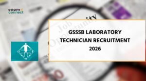 GSSSB Laboratory Technician Recruitment 2026