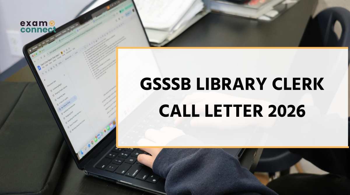 GSSSB Library Clerk Call Letter 2026