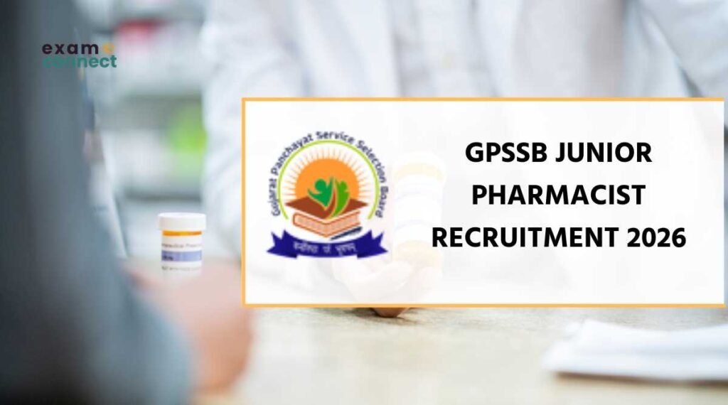 GPSSB Junior Pharmacist Recruitment 2026