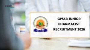 GPSSB Junior Pharmacist Recruitment 2026