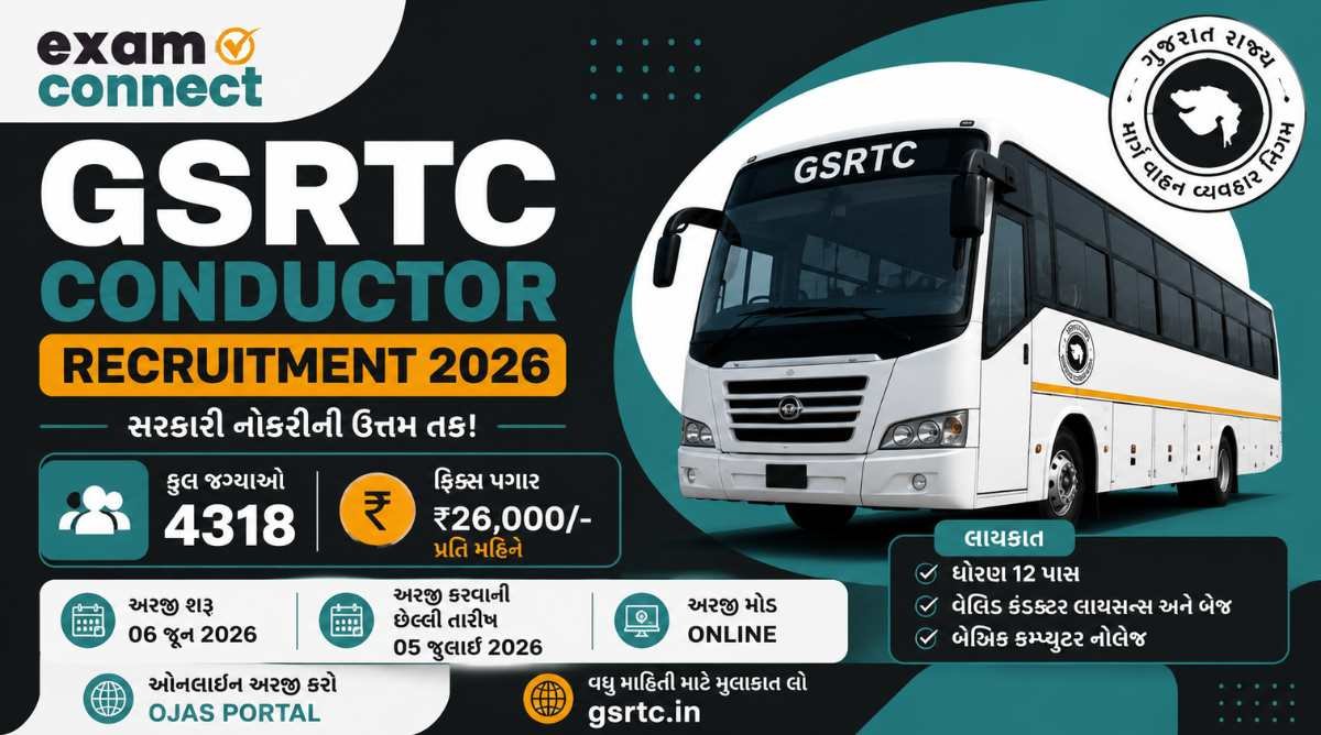 GSRTC Conductor Recruitment 2026