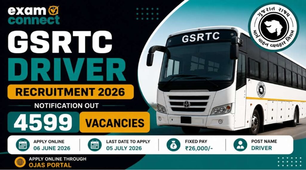 GSRTC Driver Recruitment 2026