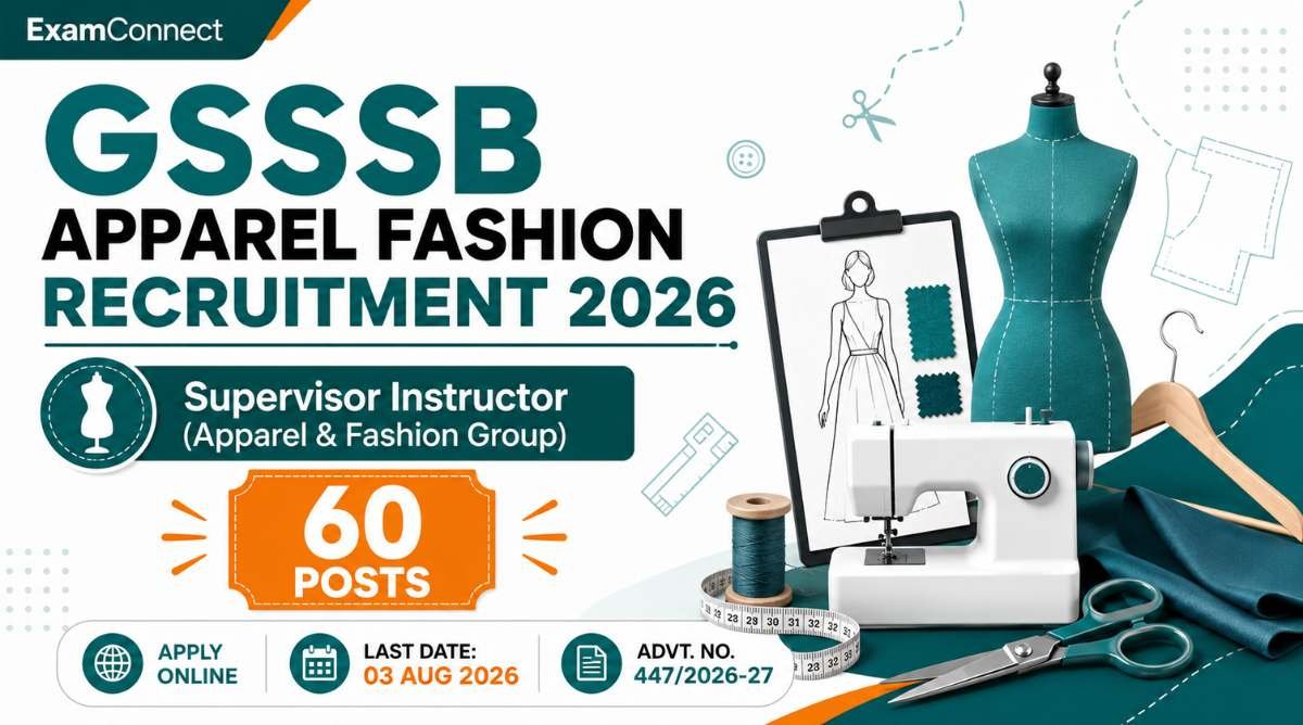 GSSSB Apparel Fashion Recruitment 2026