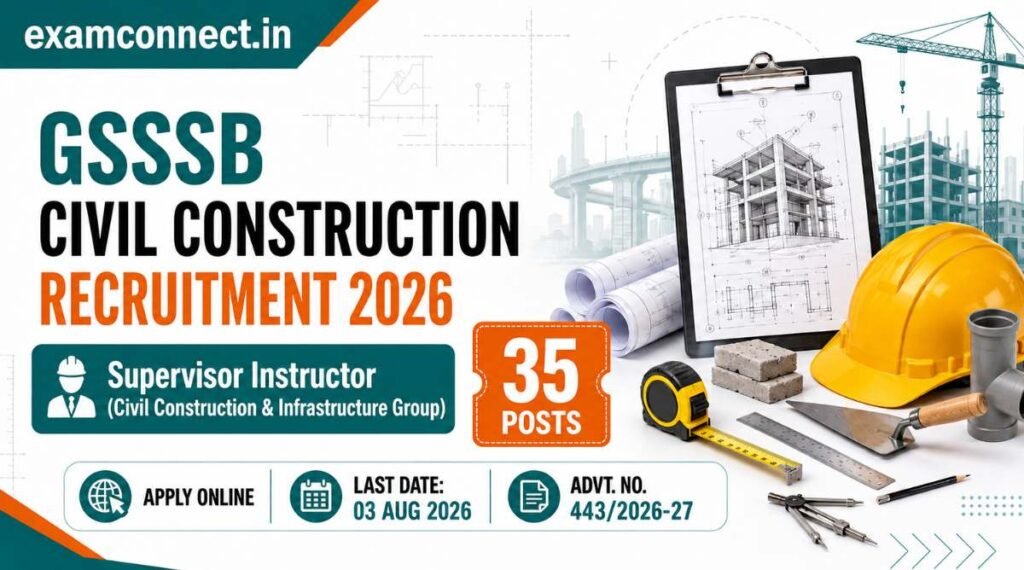 GSSSB Civil Construction Recruitment 2026